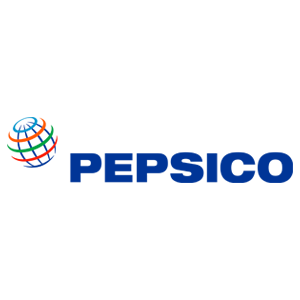 logotipo da empresa PesiCo. Ao lado esquerdo, está o símbolo de um globo terreste colorido, ao lado dele, está escrito em azul: PepsiCo. Fim da descrição.